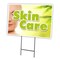 Signmission Skin Care Yard Sign & Stake outdoor plastic coroplast window, C-1216-DS-Skin Care C-1216-DS-Skin Care - alternate 1